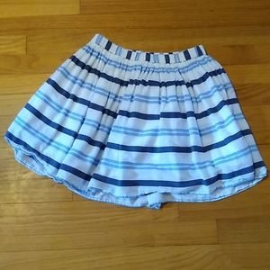 GapKids Blue Striped Mini Skirt (Kids 12)